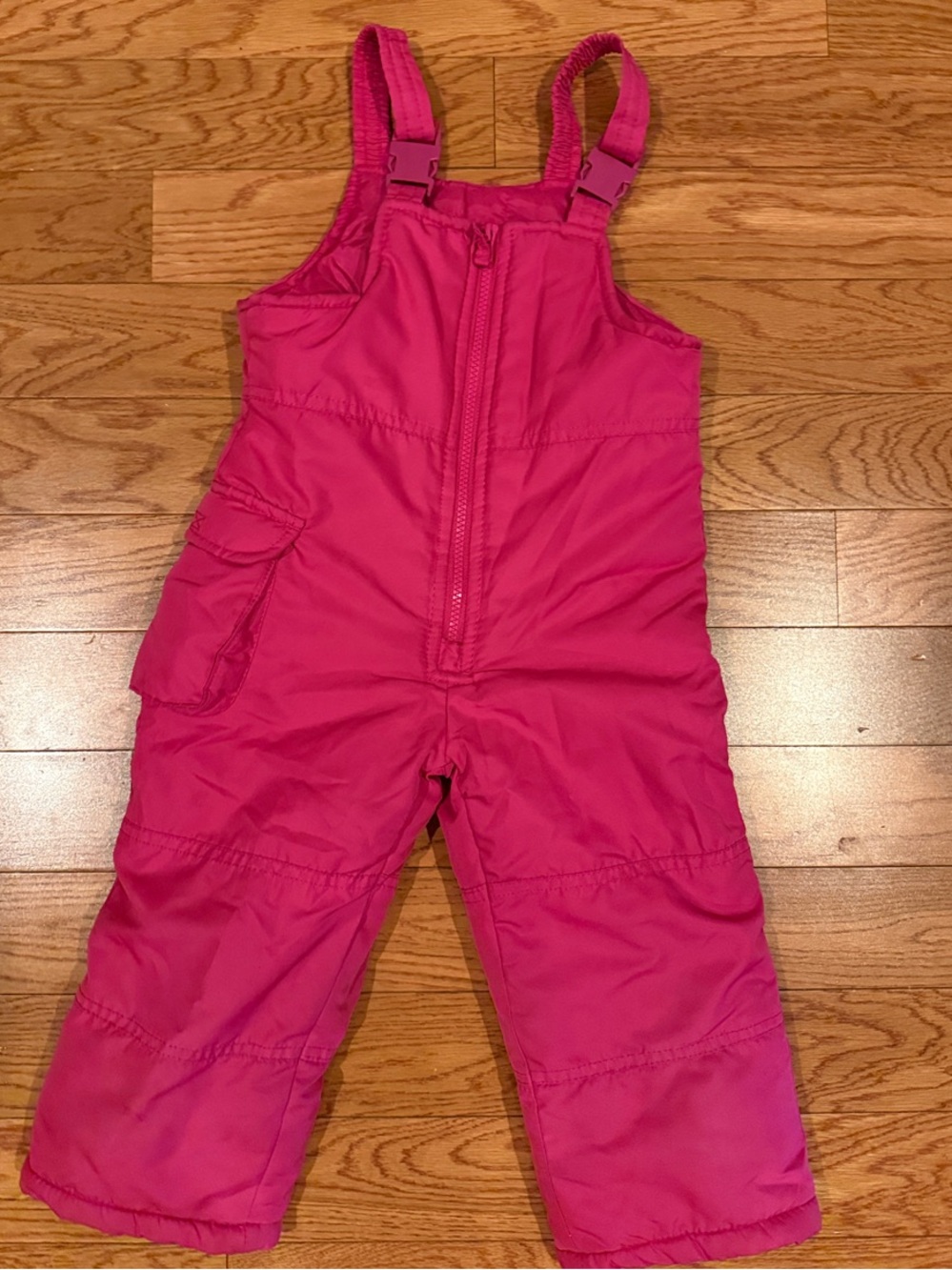 London Fog Hot Pink Kids Snow Bib Overalls